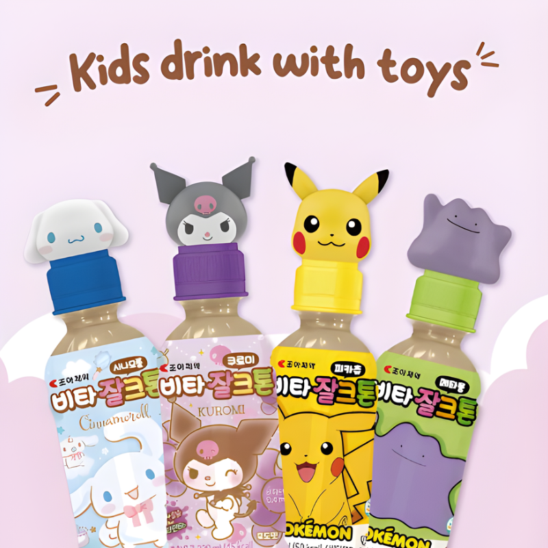 PACK DE 6 PIEZAS VITAMIN KUROMI SABOR UVA 220ml c/u.