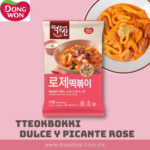Tteokbokki Dulce y Picante Rose (260g)