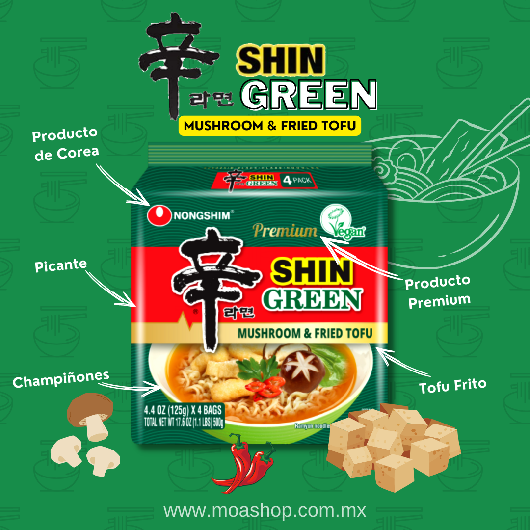 Shin Ramen Green (Tofu & Mushroom) (125g)