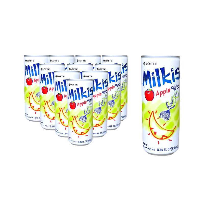 PACK DE 10 PIEZAS MILKIS SABOR MANZANA 230ml c/u.