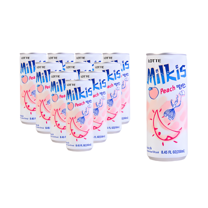 PACK DE 1O PIEZAS MILKIS SABOR DURAZNO 250ml c/u.