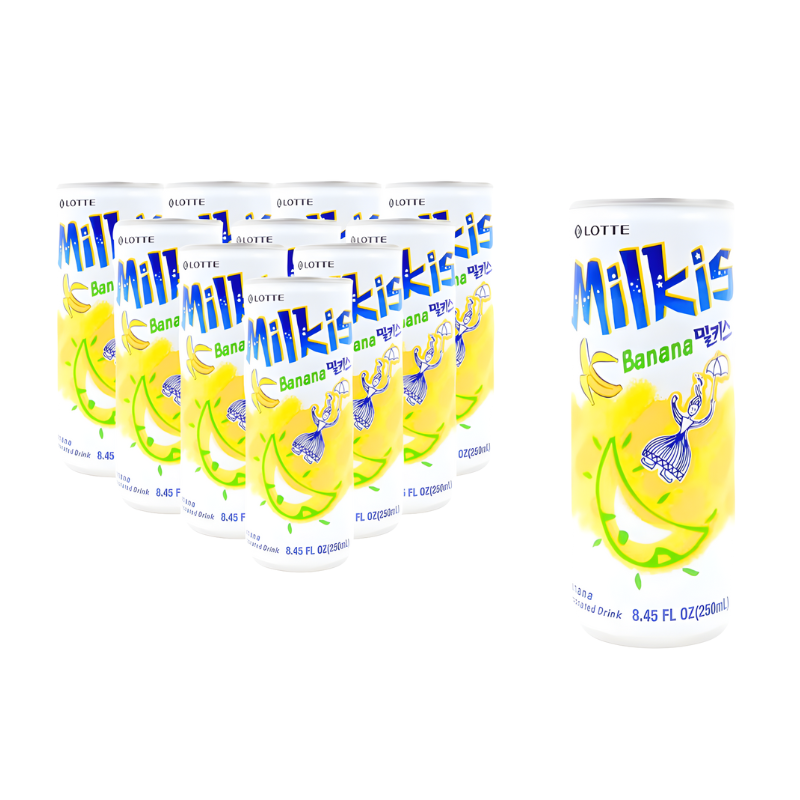 PACK DE 10 PIEZAS MILKIS SABOR BANANA 250ml c/u.