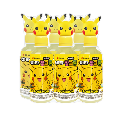 PACK DE 6 PIEZAS VITAMIN PIKACHU SABOR MANGO 220ml c/u.