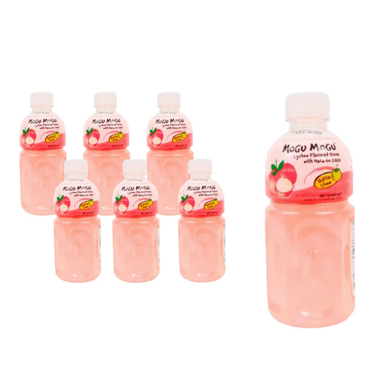Mogu Mogu Lychee Pack 6 piezas de 320 ml