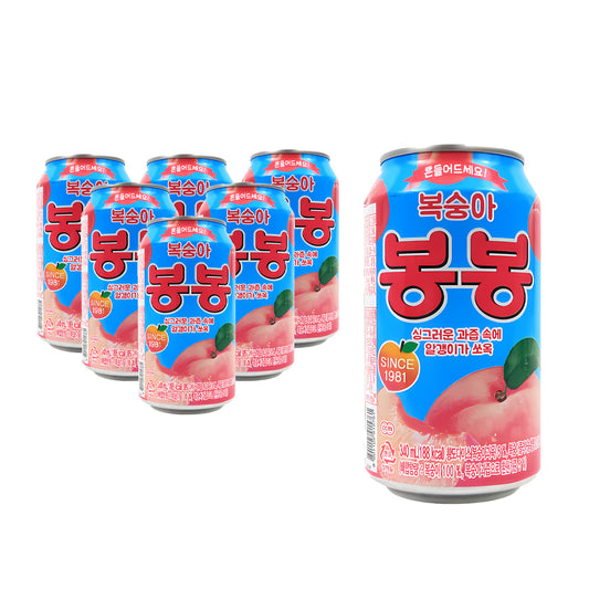 Bong Bong Jugo de Durazno Pack 6 piezas de 340 ml