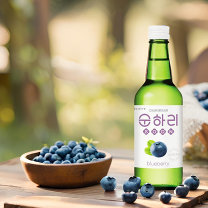 Soju Soonhari Blueberry Caja con 20 piezas de 360 ml c/u