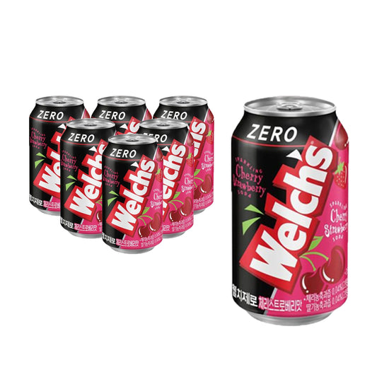 Welch´s Zero Cherry Strawberry Six Pack de 355 ml